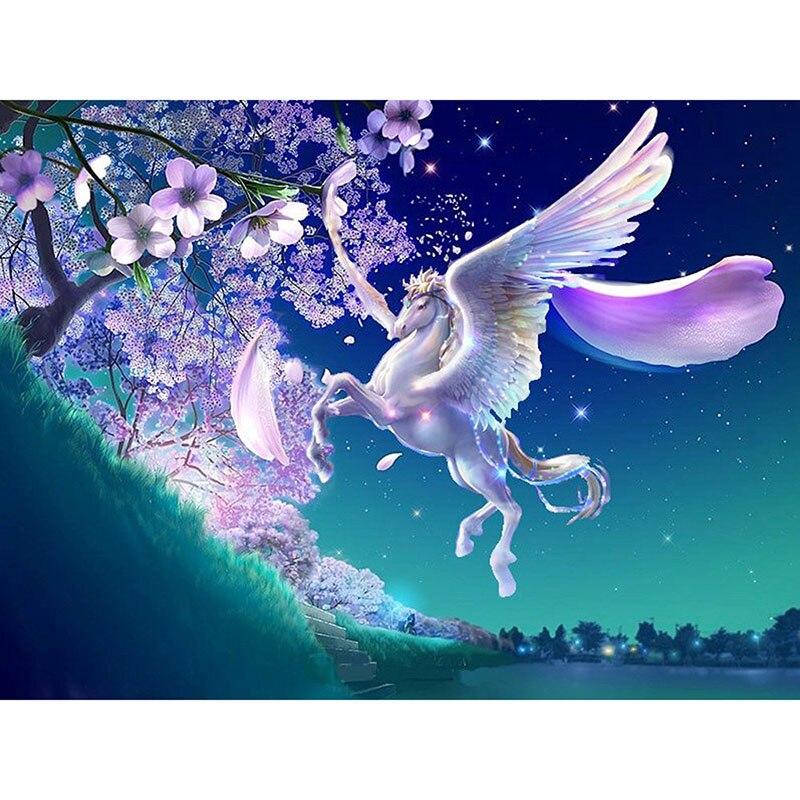 DIY 5D алмазная живопись животные вышивка крестиком лошадь Алмазная вышивка полный круглый/дрель смола горный хрусталь мозаика домашний декор