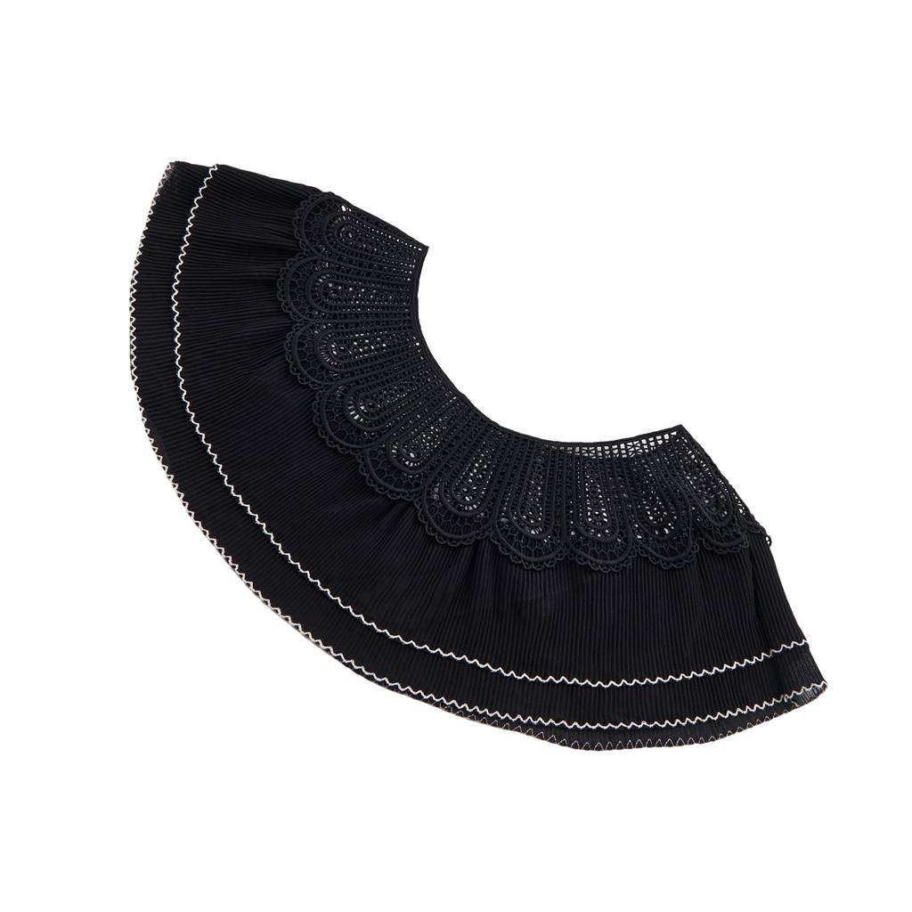 Fashion Lace Trim Shawl Hollowout Neck Scarf Breathable Poncho Lace Shawl Women Formal Party Collar Shawl Shoulder Wrap