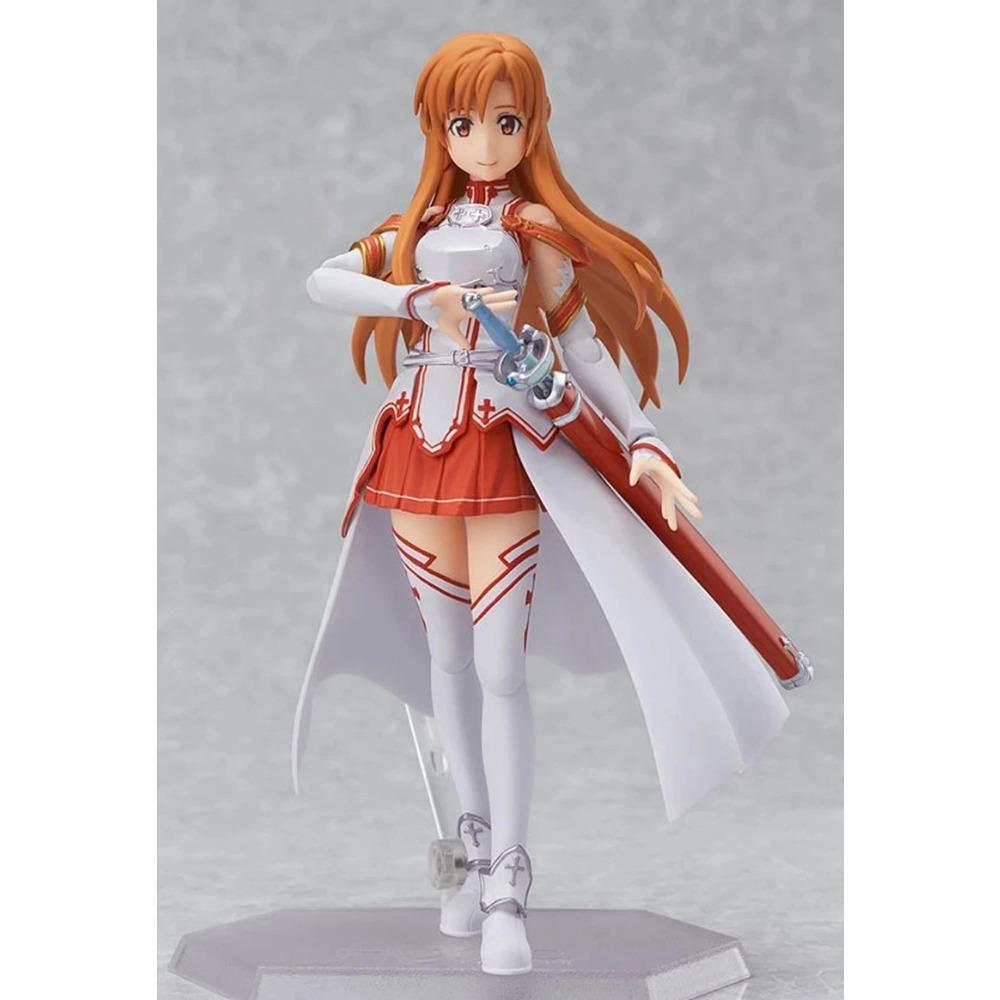 15 см Аниме Фигурка Sword Art Online Юки Асуна Фигурка Действия Стоящая Фигурка Игрушка со Сменным Лицом Действия ПВХ Коллекционная Подарок