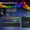 RGB Светящаяся подставка под запястье из пены с эффектом памяти - Большой размер для офисных клавиатур