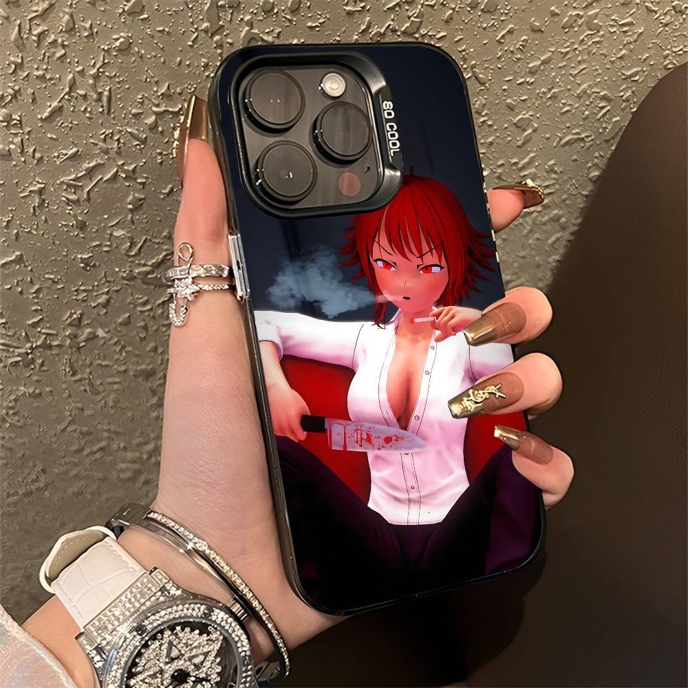 S-Saiko no S-Sutoka Phone Case For iPhone 15,16,12,14,13,17,11,E,Pro,Max,Plus,Air,Mini Black TPU Cover