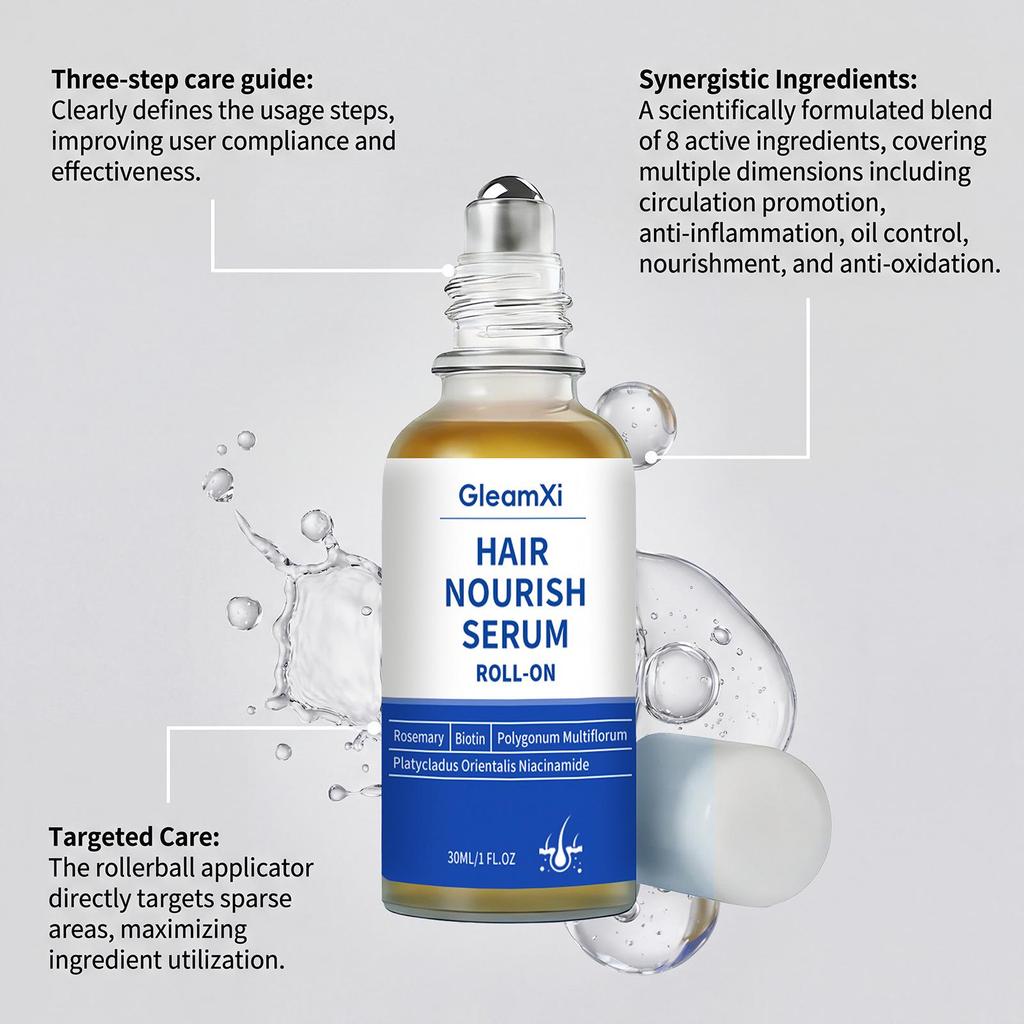 GleamXi Gentle Moisturizing Hair & Scalp Roller Essence