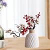 Поддельные цветы сливы с вазой Современные искусственные цветочные подборки Сухие цветы Бонсай для камина