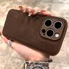 Роскошный кожаный чехол для телефона с узором «Лунная яма» Для iPhone 11 12 13 14 15 16 Pro Max Plus Ударопрочный бампер Задние чехлы Cover