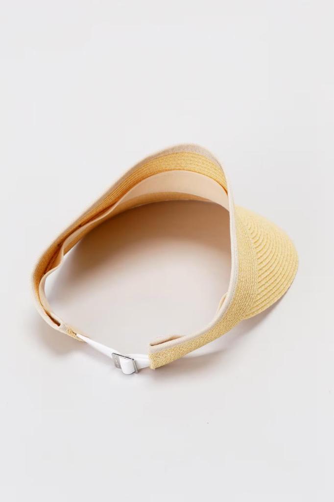 [St. Andrews] Women's Paper Braid Sun Visor (Head Circumference 56cm)  Golf Hat  042-4187504 040Beige SM