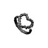 SENTIMENTS NO.611 [BLACK] SPIKY HEART RING