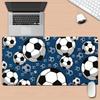 1PC Football XL Gaming Mousepad, Keyboard Computer Desks, Non-Slip Rubber Base for PC Accessories, Blue Mouse Pads 1000x500mm
