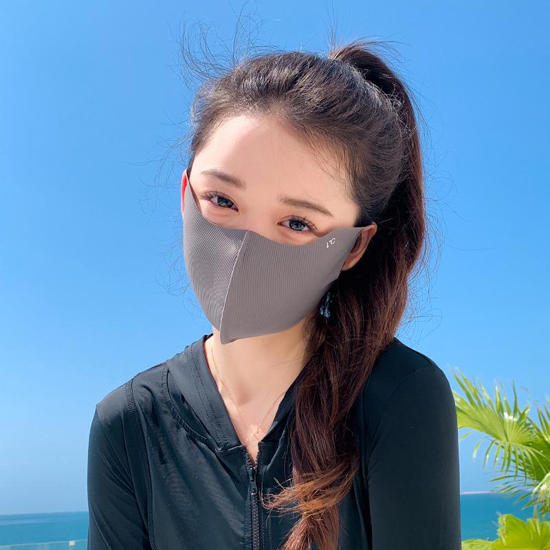 Солнцезащитная маска Ice Silk с гиалуроновой кислотой UPF50+ для женщин — летний выпуск 2024 года с защитой глаз