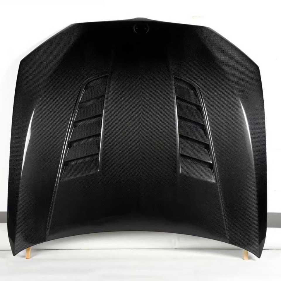 Langyu Carbon Fiber Engine Hood Cover for 5 Series G30/G38 - Modified CS/V Style.