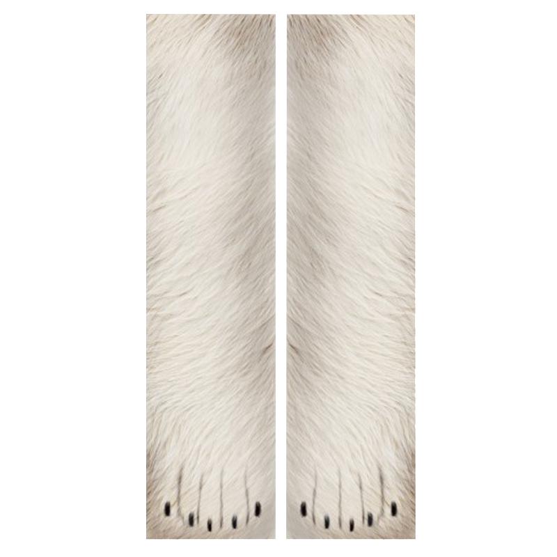 Unisex Adult Children 3D Print Animal Foot Hoof Paw Print Sock Novelty Crew Socks Tube Mid Stockings