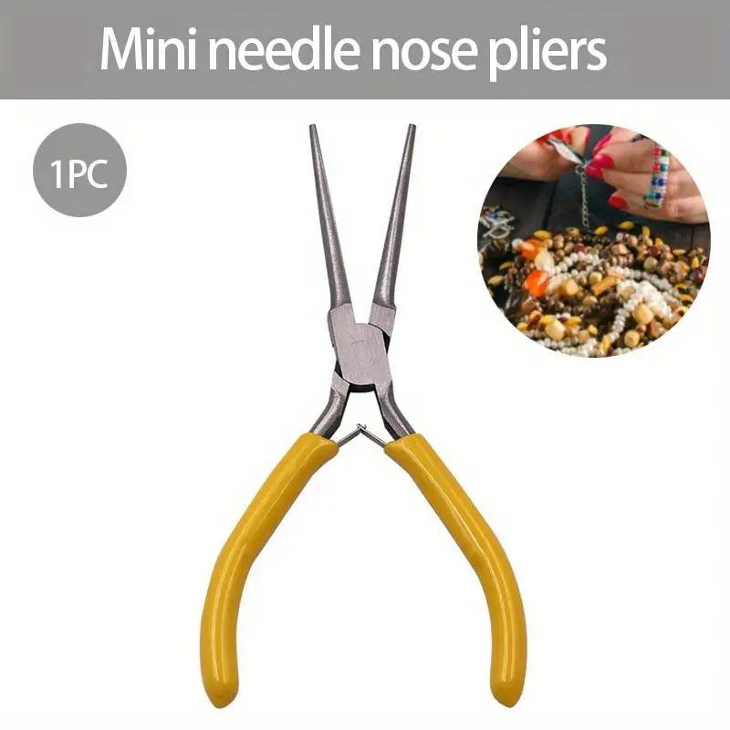 4.5-inch red needle mouth pliers, mini jewelry pliers, nail pliers, DIY handmade model pliers, tools