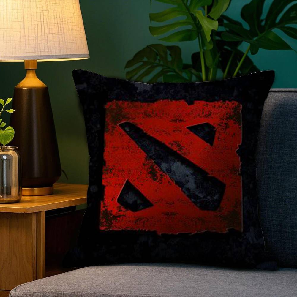 Игровой Крутой D-Dota 2 Наволочка Плюшевая Ткань Мягкая Двусторонний Принт Подушка для Дивана Чехлы для Подушек