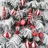14pcs/set Candy Cane Xmas Tree Hanging Pendants Red Christmas Tree Hanging Ornaments  Natal Gift