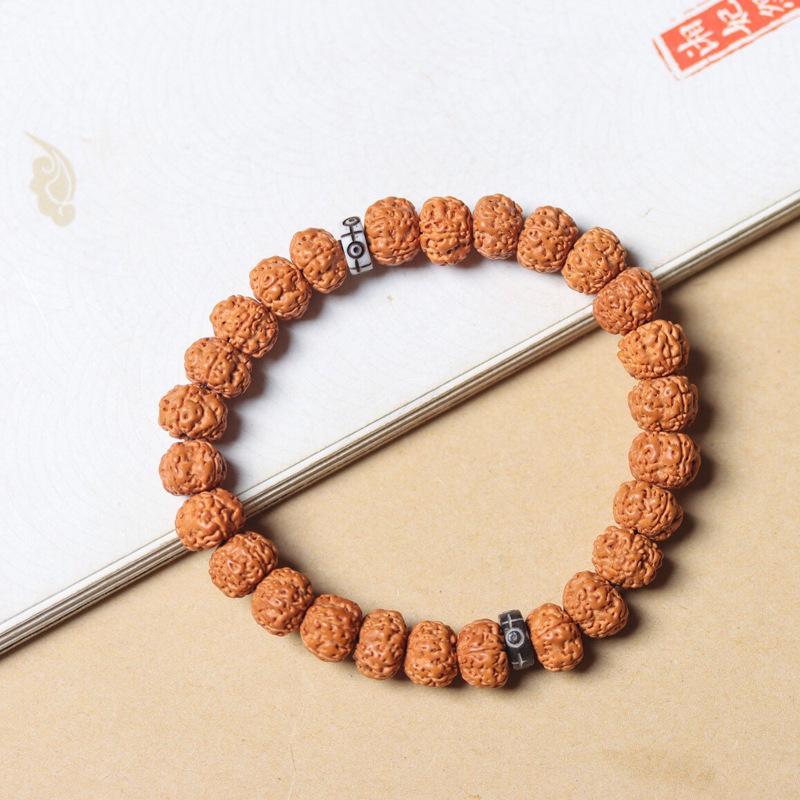 King Kong Bodhi Unisex High-Density Wenge Buddha Beads Bracelet - Fashionable Accessory