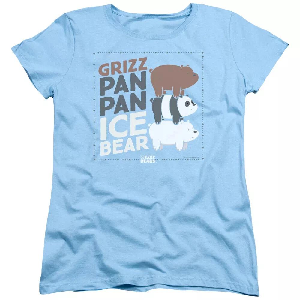 We Bare Bears "Grizz Pan Pan Ice Bear" Women's T-Shirt