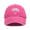 1pc Retro Tennis Racket Printted Baseball Caps for Women,Casual Outdoor Adjustable Driver Caps Suitable for Spring and Summer