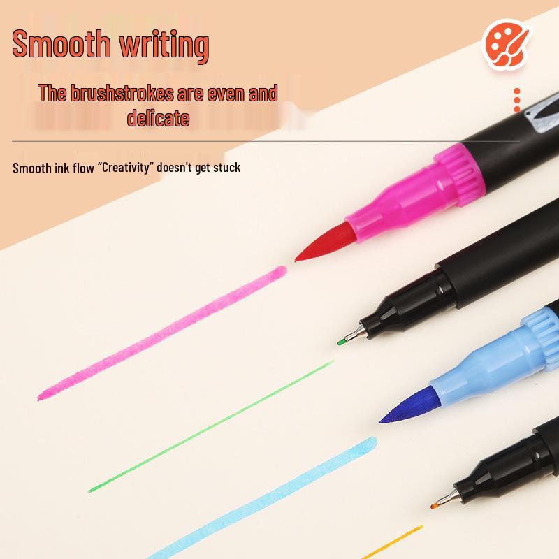 Двусторонние смываемые акварельные линеры для детей - Набор ручек для рисования дудлов