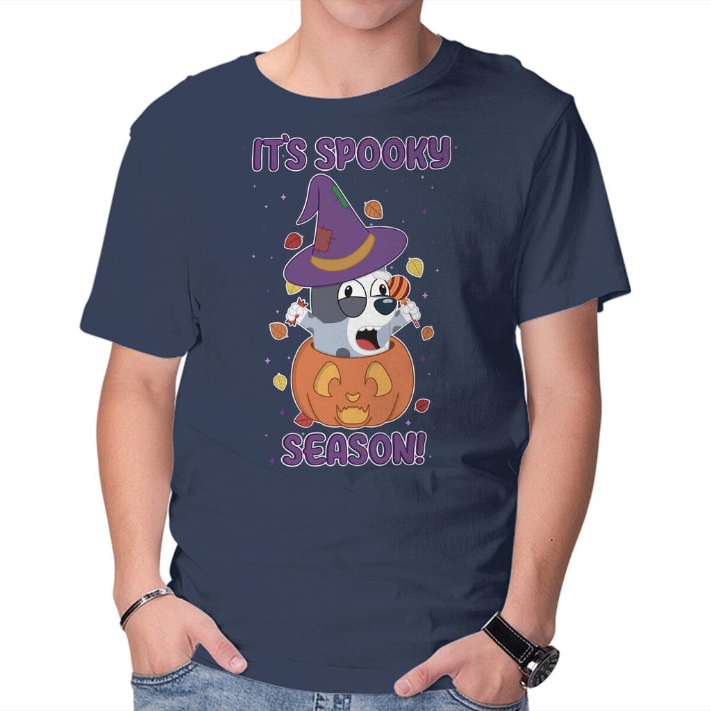 Unisex Crew Neck T-Shirt It's Spooky Season Now Graphic Short Sleeve Casual Tee