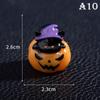 Cute Halloween Micro Landscape Miniature Figurines Resin Craft Mini Fairy Garden Ornaments Cute Pumpkin Ghost Decoration