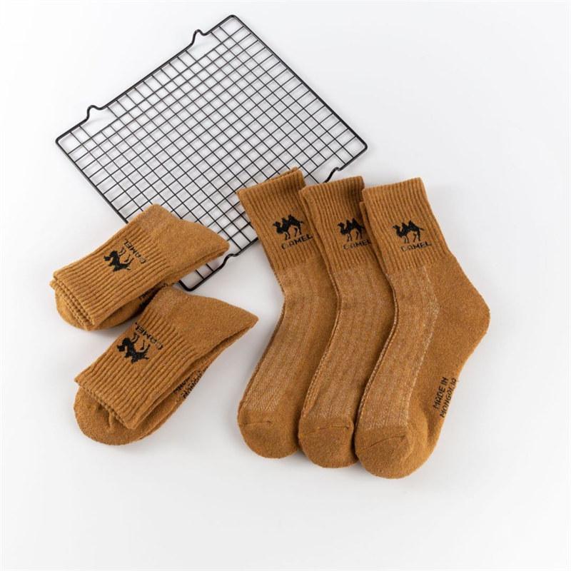 5 пар модных зимних носков для мужчин и женщин из северной утолщенной махровой верблюжьей шерсти