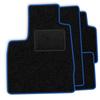 [Blm]Ni017 Blue - Set Of Velour Floor Mats To Fit Nissan Terrano Ii 1993-2003 3-Door - Blue Trim