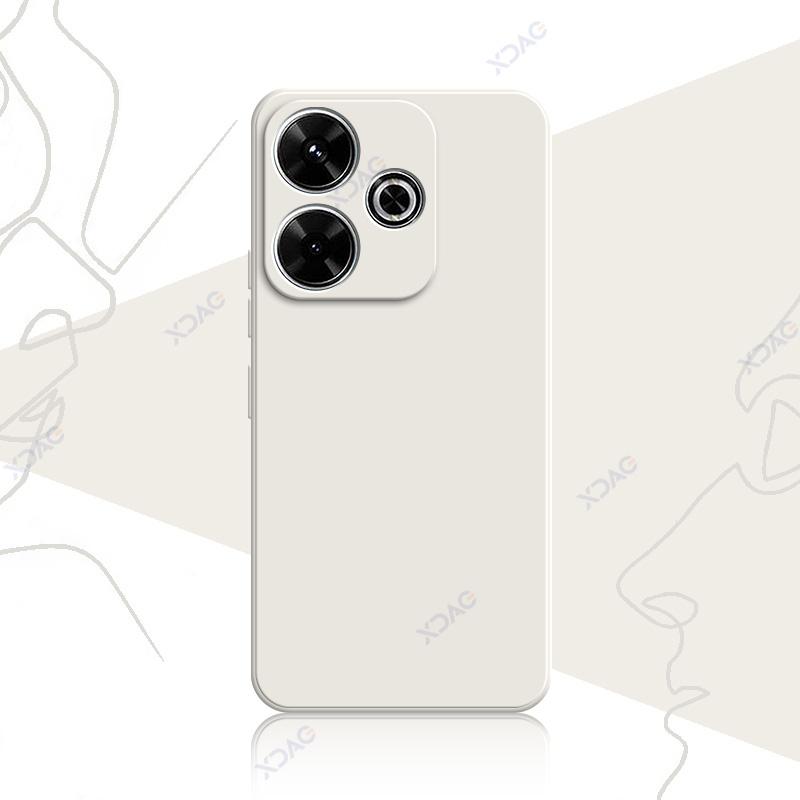 Роскошные чехлы для Xiaomi POCO M6 4G Plus 5G POCOM6Plus водонепроницаемый жидкий мягкий силиконовый защитный корпус для телефона Coque