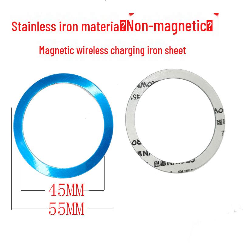 Magnetic Patch Phone Holder: Round & Rectangular Black Magnetic Patches with Adhesive Backing.