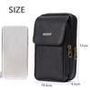 Waterproof Travel Sport PU Leather Phone Pouch Bum Belt Pack Small Waist Bag