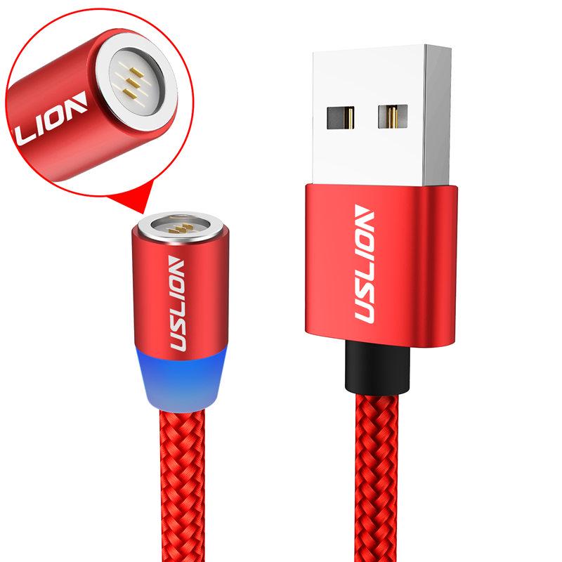 Magnetic Cable Quick Charge 3A USB Type C Cables 1m Wire Mobile Phone Fast Charging Data Cord