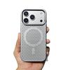 Сотовая структура для теплоотвода Магнитный защитный чехол для iPhone 16 Pro Max - Однотонный жесткий корпус с дизайном большого отверстия