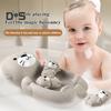 4Pcs Otter Shaped Floating Bath Toys for Kids Educational Interactive Soft Squeeze Bath Toys Non-Porous Design Safe Toddler Bath Toys