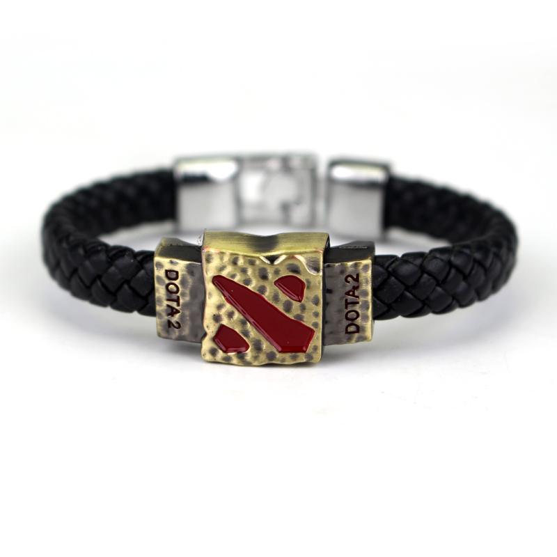 Аниме цельный браслет «Наруто Атака Титанов», винтажный кожаный тканый браслет ручной работы для мужчин и женщин, ювелирные изделия, товары из аниме, подарки