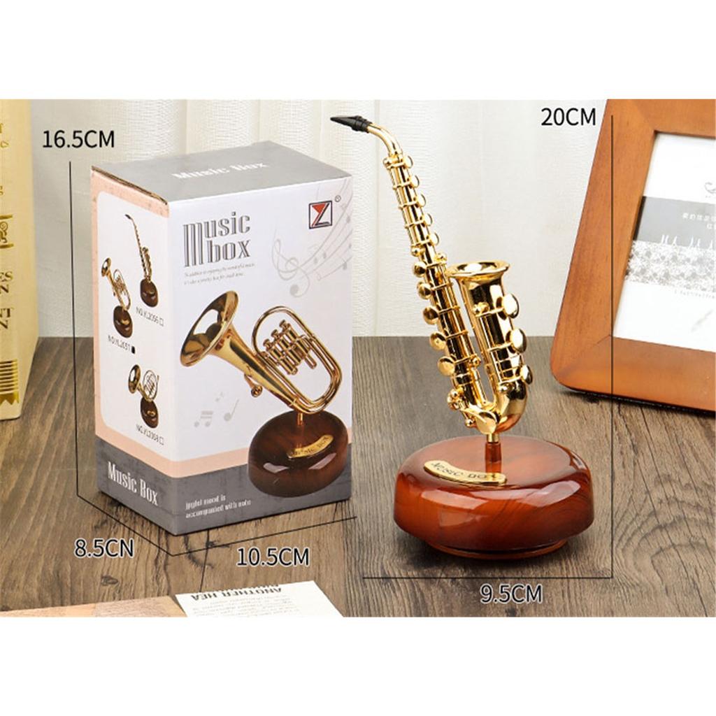 Music Box, Retro Phonograph, Home Decoration Holiday Gift Ornaments, Creative Classical Art Crafts