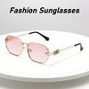 New Fashion Uv400 Polygonal Sunglasses Retro Metal Frame Neutral Outdoor Uv Protection Glasses Fashion Trend Sunglasses
