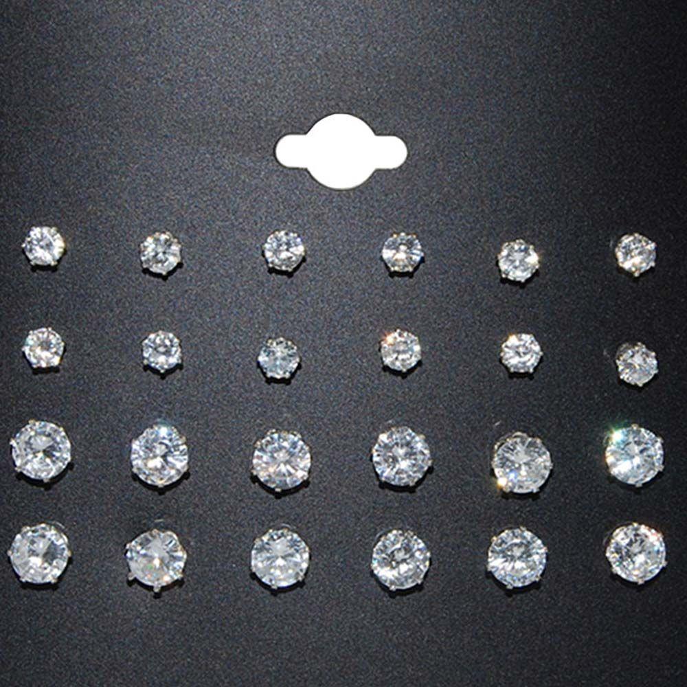 Shiny Fashion For Women Round Metal Crystal Accessories Stud Earrings Earring Sets Jewelry