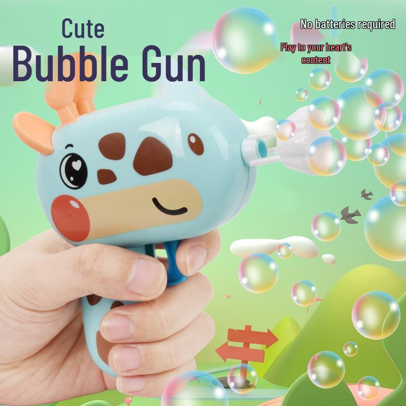 Dinosaur & Seahorse Bubble Gun - Kids' Summer Water Play Toy