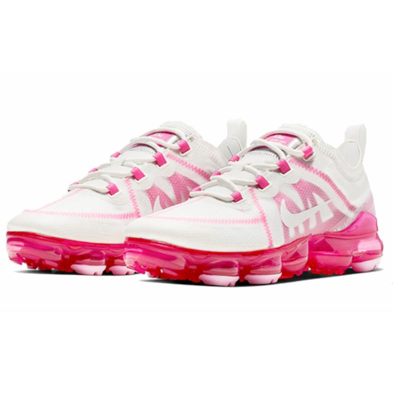 Nike Женские кроссовки для бега Air VaporMax 2019 Summit White Pink Rise AR6632-105