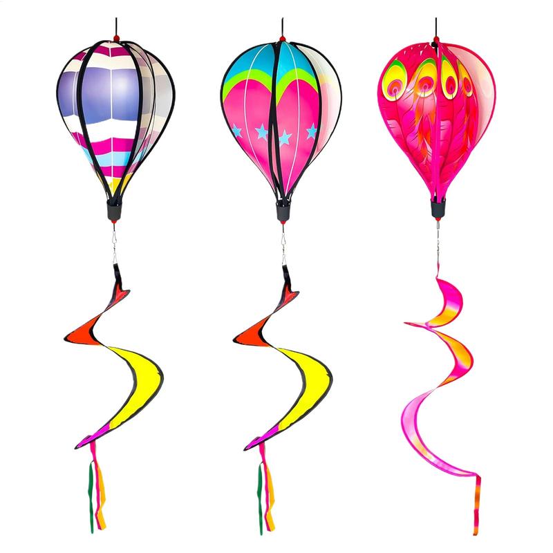 Садовые спиннеры для улицы 3 штуки Красочный ветряк Садовые украшения для газона патио Сезонный декор Осень Пасха Хэллоуин