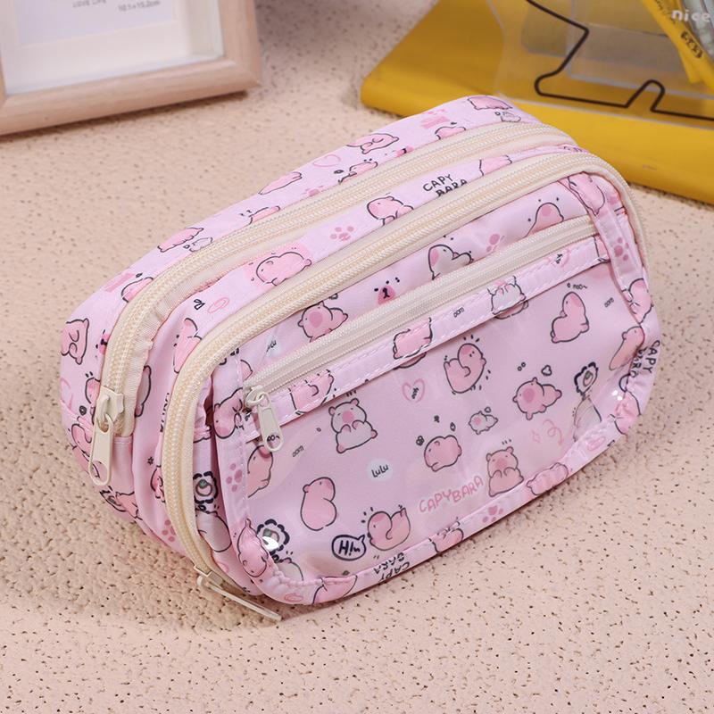 Kawaii Пенал Аниме Кукла Милый Розовый Большой Картридж Школьные Принадлежности Мешочек Подарок