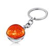 Elegant Zinc Alloy Universe Galaxy Planet Double-sided Glass Ball Keychain