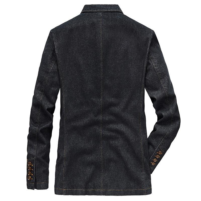 Denim Suit Men's Casual Loose Plus Size Young Denim Suit Jacket