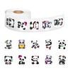 500 Stickers/roll Cartoon Panda Animal Roll Tape Decorative Suitcase Mobile Phone Case Roll Tape