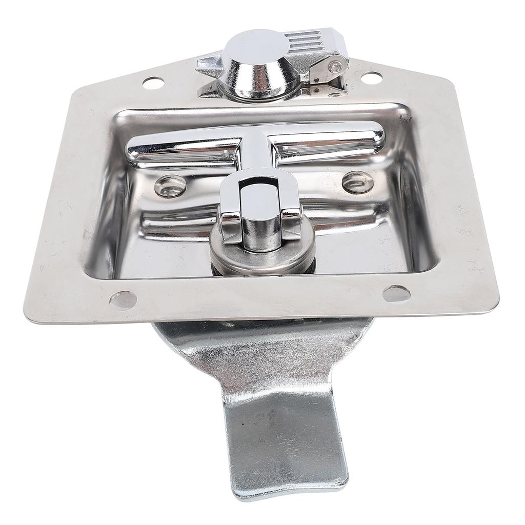 Защелка для ящика для инструментов с Т-образной ручкой 4,9x4,9 дюйма, высокополированная нержавеющая сталь, ручка-замок для ящика для инструментов для автофургона с ключами G