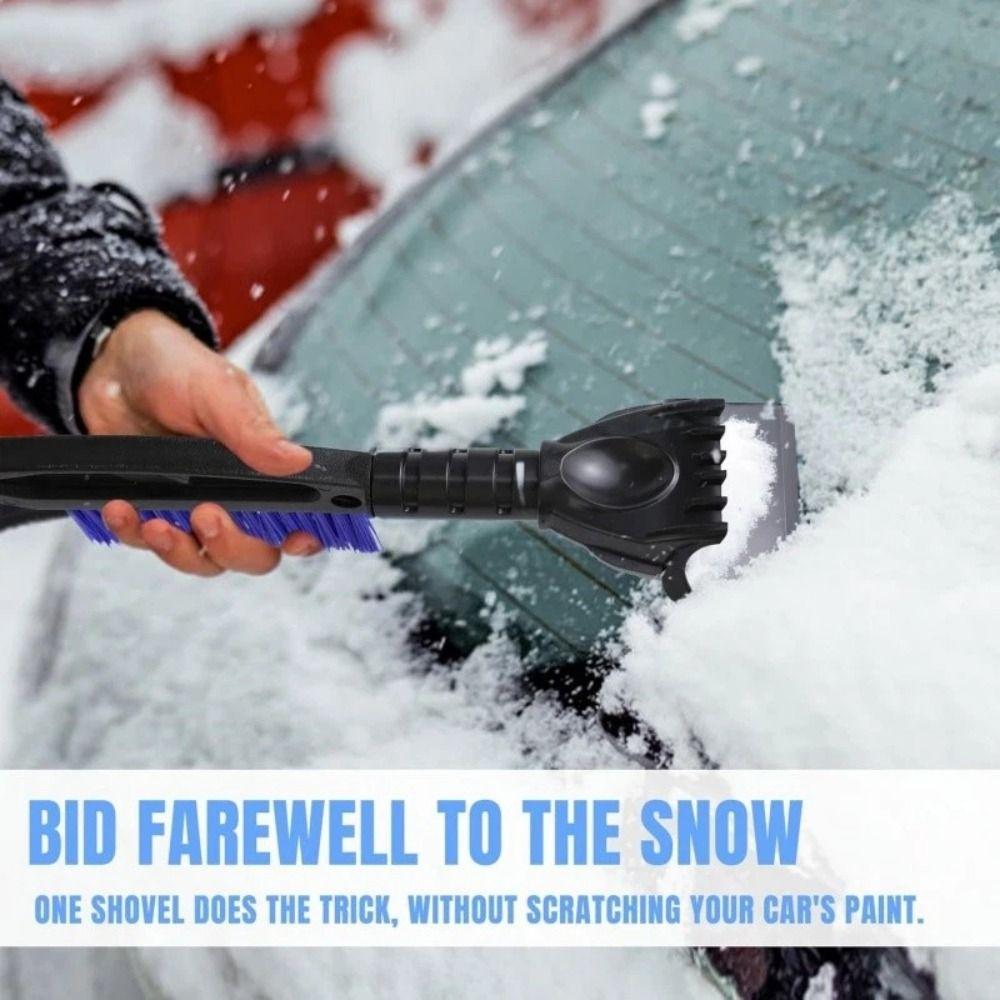 2 in 1 Car Snow Shovel Detachable Car Windows Snow Cleaner Portable Car Ice Scrape