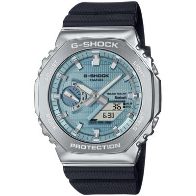 Мужские часы G-Shock с металлическим покрытием, Bluetooth, прочная солнечная батарея, биопластик, GBM-2100A-1A2JF, черные, модель Япония