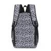Комплект из трех рюкзаков, большой емкости, женский рюкзак с леопардовым принтом, школьный рюкзак для школьников
