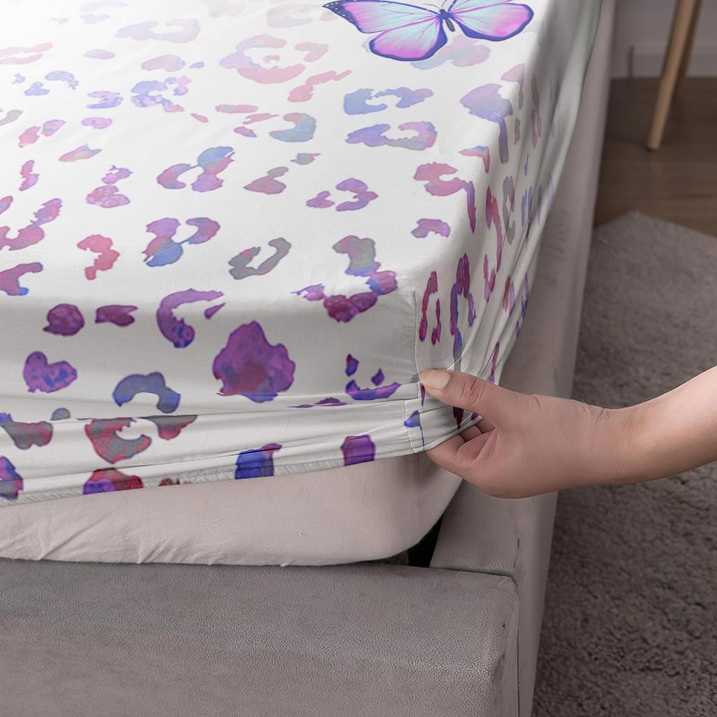 Красивый матрас с узором бабочек, трехпредметный комплект постельного белья с цифровой печатью, для взрослых и детей