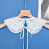 Organza Embroidery Detachable Shirt Clothing Accessories Cloak Fake False Collars Fake Collar