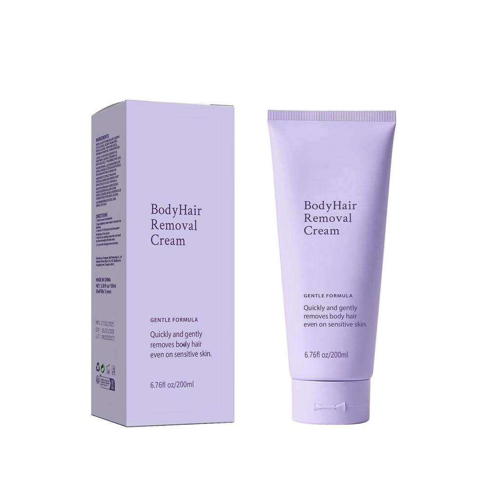 Крем для удаления волос на теле с аппликатором-лопаточкой, нежный, безопасный для чувствительной кожи