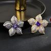 Senior Brooches Flower Leaf Brooch Pins for Women Suit Pendant  Fashion Brooches Jewelry